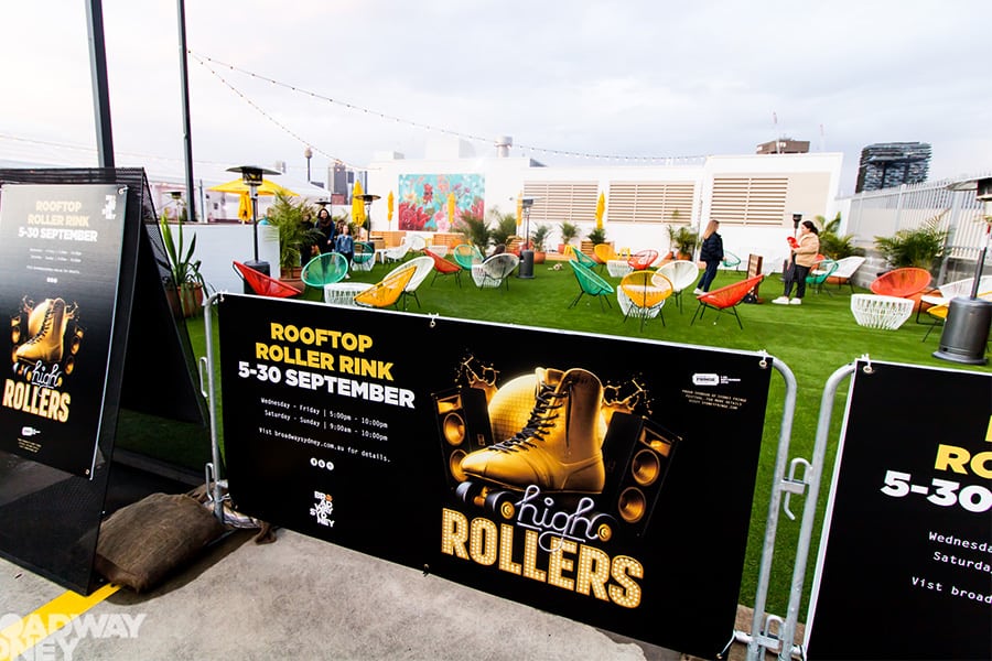 Broadway launches Sydney’s first rooftop roller skating rink