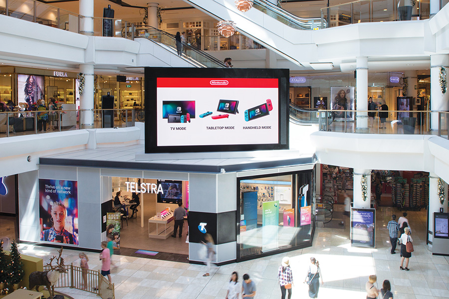 Retail advertising evolution  supports shopping centre  revolution