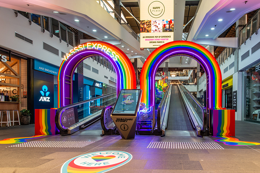 Mirvac Retail centres celebrate Mardi Gras with insta-worthy installations