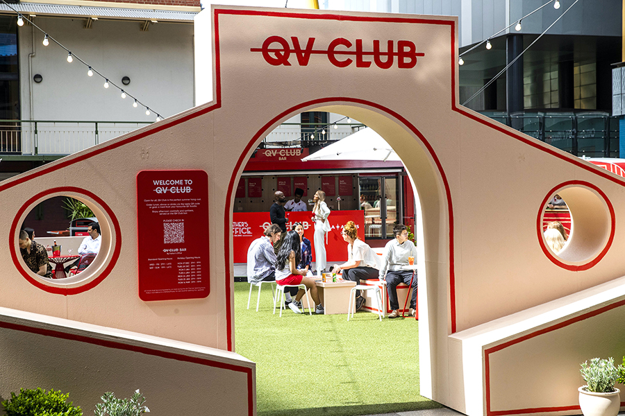 The Euro-summer inspired outdoor club at QV Melbourne