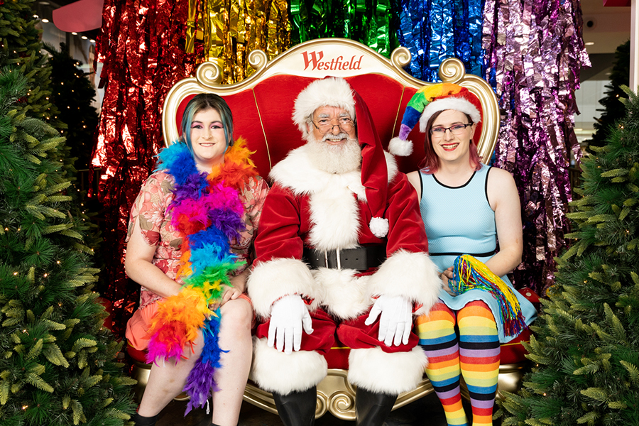 Westfield celebrates WA Pride with LBTQI+ Santa photography