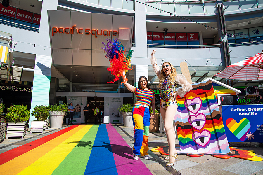 Pacific Square’s ‘Embrace the Rainbow’ activation