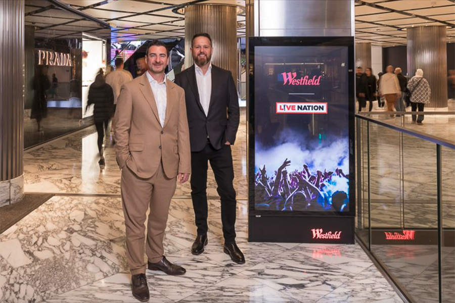 Scentre Group and Live Nation Entertainment to bring live performances across Westfield Australia and NZ