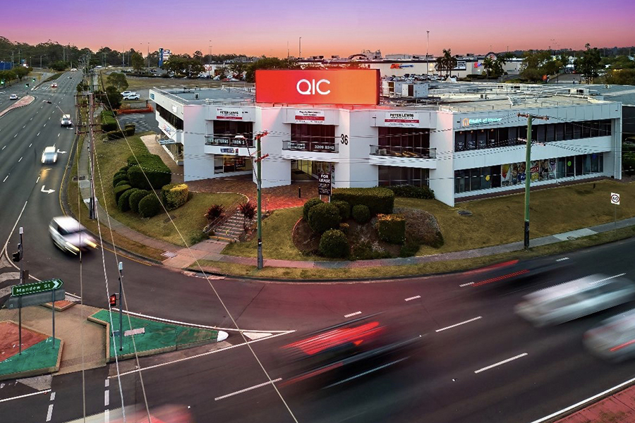 QIC unveils its first ever large format external digital billboard