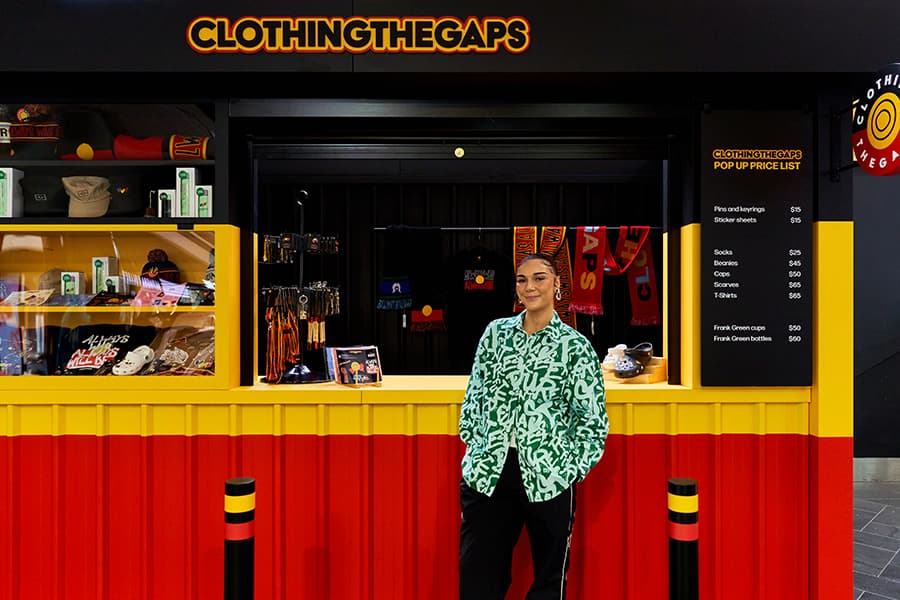 Melbourne Central Shot Tower lights up in collaboration with The Gaps, to celebrate NAIDOC Week