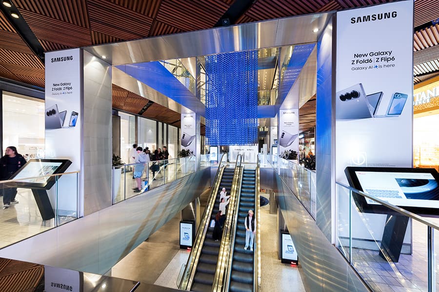 Samsung’s immersive brand partnership with Scentre Group BrandSpace unveiled at Westfield Sydney