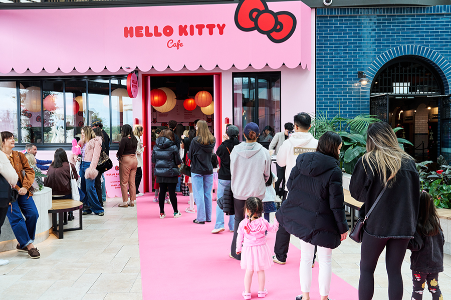 The hotly anticipated Hello Kitty Cafe opens at Chadstone