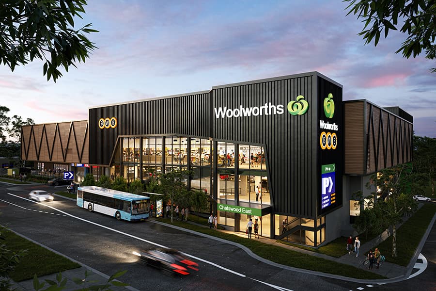 Woolworths begins construction of new neighbourhood shopping centre in Chatswood East