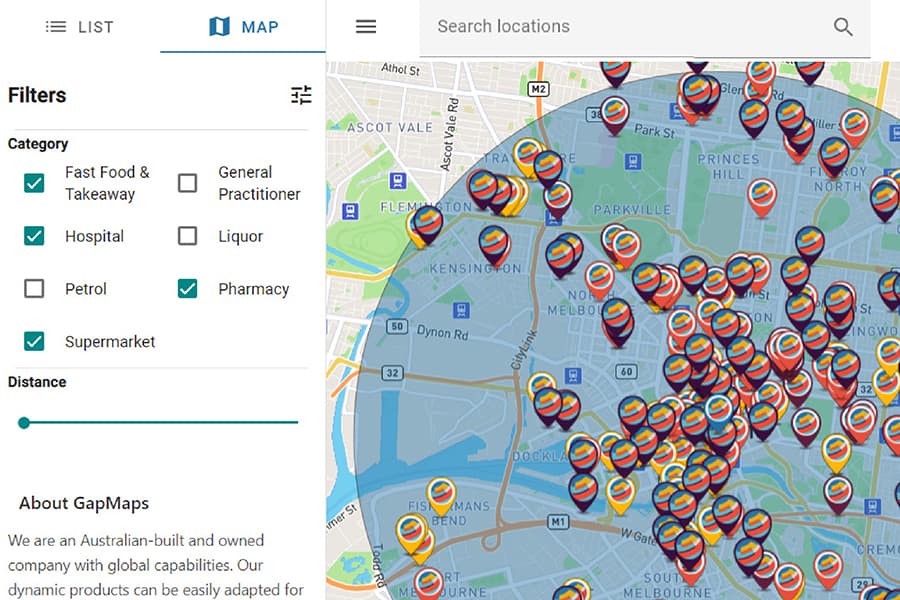 GapMaps launches free tool to help Victorians find essential services within 5km